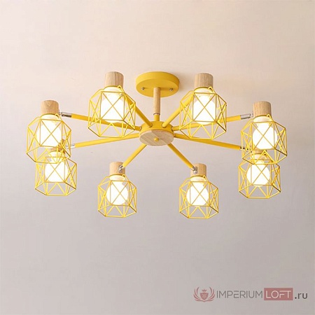 Потолочная Люстра Corf B3 Green 8 Lamps Imperiumloft 189485-26 - фото