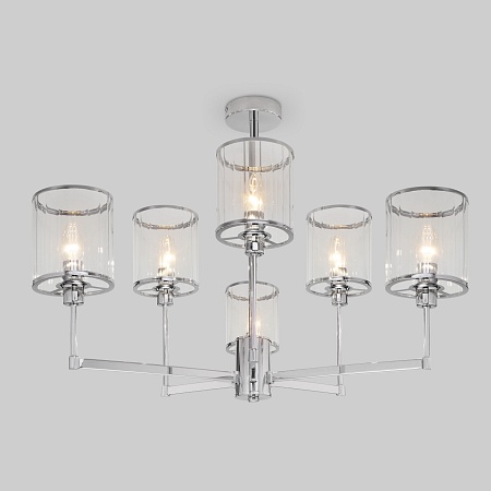 Потолочный светильник Eurosvet 60144/6 хром - фото