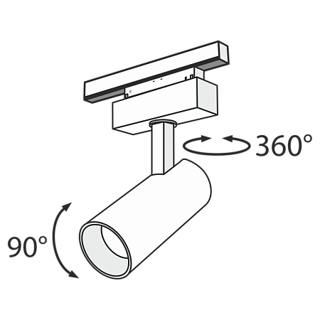 Трековый светильник Technical FOCUS LED TR019-2-15W4K-B - фото