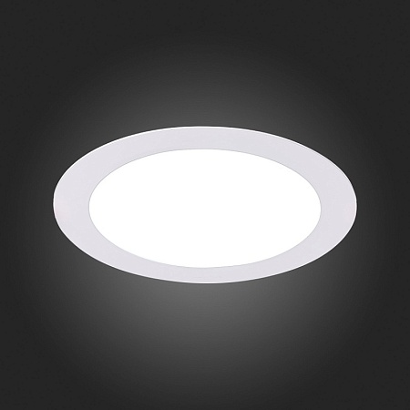 Св-к встр. Белый LED 1*12W 3000K 816Lm Ra80 110° IP20 D170xH8 90-265V ST209.538.12 - фото