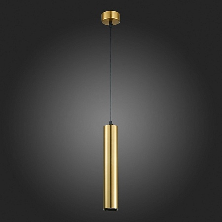 Светильник подвесной Золотистый GU10 1*50W IP20 D54xH290 220V Без ламп ST151.303.01 - фото