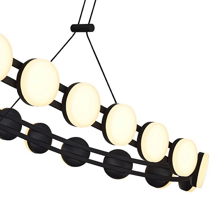 Светильник подвесной ST-Luce черный/белый LED 1*50W 4000K SL6610.403.26 - фото