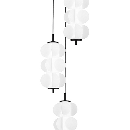 Светильник подвесной ST-Luce Черный/Белый LED 3*7,5W 3000K SL6121.403.03 - фото