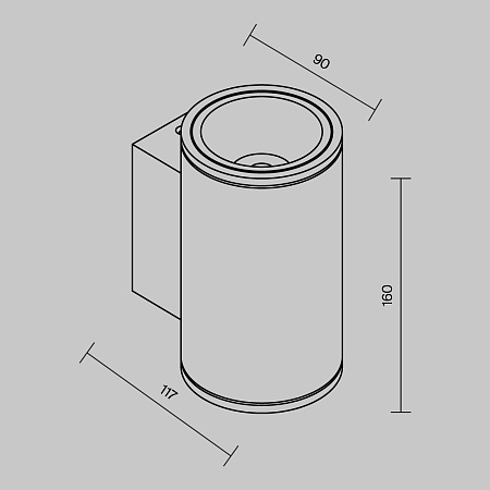 Настенный светильник (бра) Outdoor Shim O303WL-L10W3K - фото