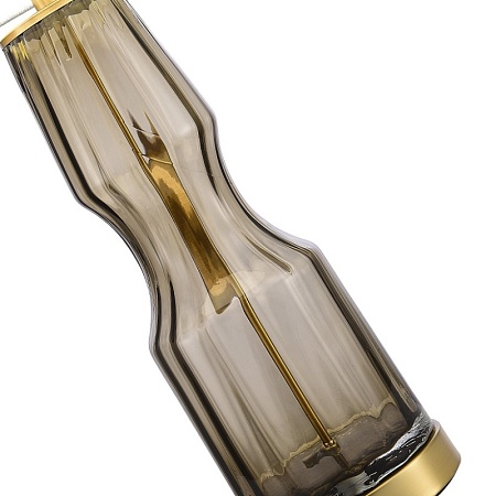 Прикроватная лампа ST-Luce Коньячный,Латунь/Серый E27 1*40W SL1005.704.01 - фото