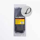 Хомут нейлоновый STEKKER NYCT47-300 4,7х300 мм, d пучка max 82 мм, нагрузка 22кг, черный, упаковка 100 шт