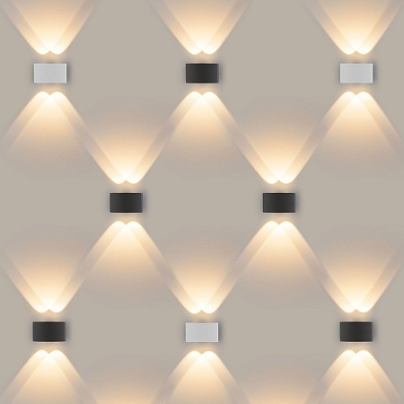 Пылевлагозащи&lt;wbr&gt;щенный светодиодный светильник Twinky Double серый IP54 1555 Techno LED серый - фото