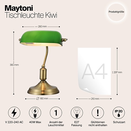 Настольный светильник Maytoni Kiwi Z153-TL-01-BS - фото