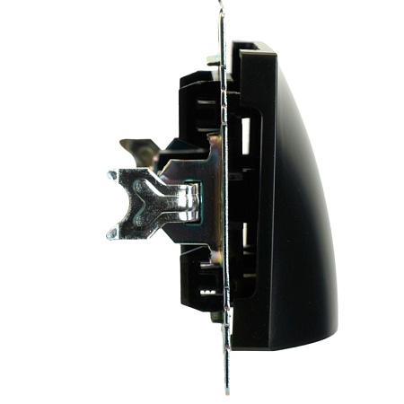 Кабельный вывод (механизм), STEKKER, серия Катрин, черный, GLS00-7116-05 - фото