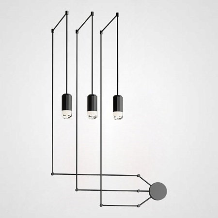 Подвесной Светильник Via Wireflow Polyhedral 0363 Freeform Suspension Lamp Imperiumloft 85257-22 - фото