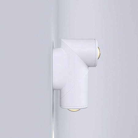 Уличный настенный светодиодный светильник GIRA D LED IP54 35127/D белый - фото