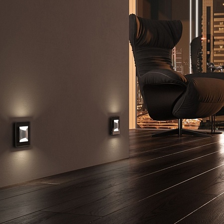 Встраиваемая LED подсветка МУН белый матовый W1154501 - фото