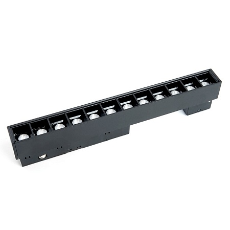 Светильник светодиодный Feron MGN300 трековый низковольтный 12W, 1080 Lm, 4000К, 30 градусов, черный серия LensLine - фото