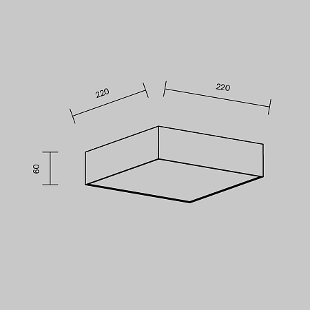 Потолочный светильник Technical Zon C032CL-24W3K-SQ-B - фото