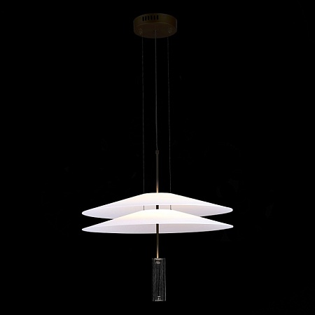 Люстра подвесная ST-Luce Черный/Белый LED 1*15W 3000K SL6101.403.01 - фото