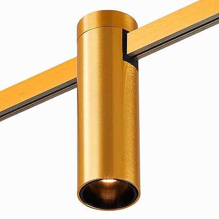 Магнитный трековый светильник FARM Золотистый LED 1*5W 3000K 230Lm Ra90 60 IP20 D35xH11 ST810.206.05 - фото
