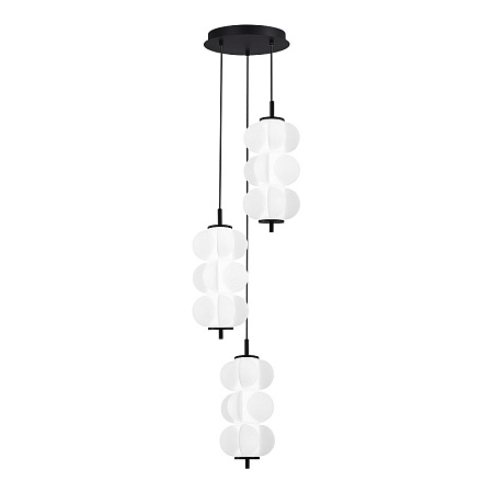 Светильник подвесной ST-Luce Черный/Белый LED 3*7,5W 3000K SL6121.403.03 - фото