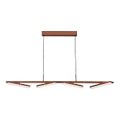 Светильник подвесной ST-Luce терракотовый/прозрачный LED 1*32W 4000K SL1018.603.04