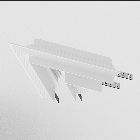 Угол-соединитель 45° Gravity встраиваемый белый - фото