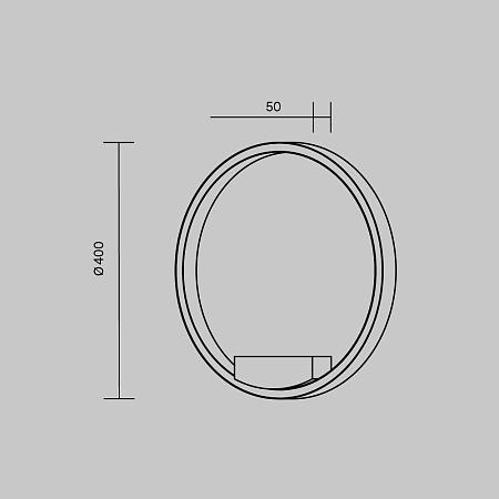 Настенный светильник (бра) Maytoni Rim MOD058WL-L25BK - фото