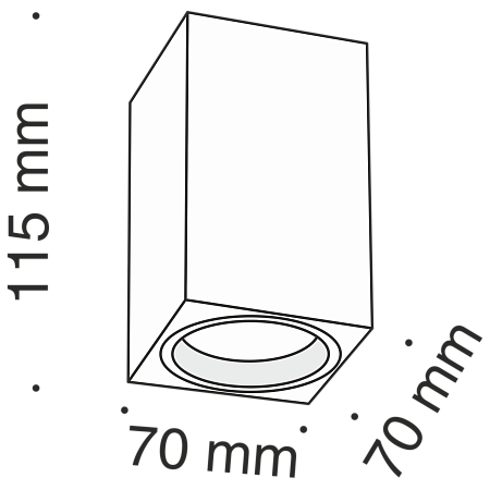 Потолочный светильник Technical Focus C011CL-01W - фото