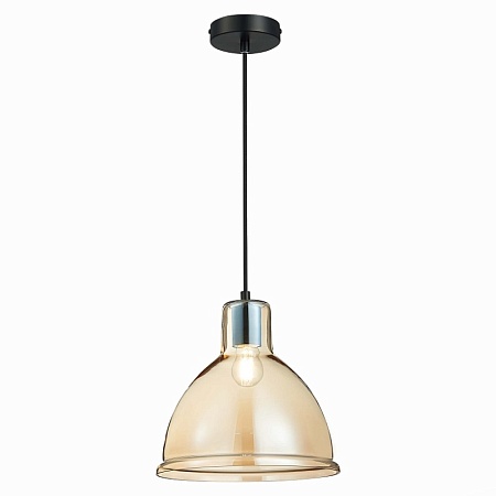 Подвес Черный/Янтарный E27 1*60W SLE114723-01 - фото