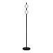 Светильник напольный ST-Luce Черный/Прозрачное кракелированное стекло LED 2*8,5W 3000K SL6120.405.01 - фото
