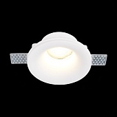 Св-к встр. из гипса Белый GU10 1*50W IP20 D120xH50 180-240V Без ламп ST254.318.01