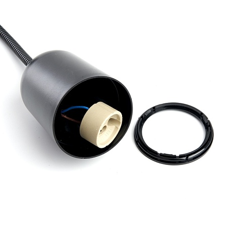 ML400 настенный под лампу с выключателем MR16/GU10, 35W,  черный - фото