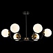Светильник потолочный Черный, Латунь/Белый E27 6*60W SLE1098-402-06 - фото