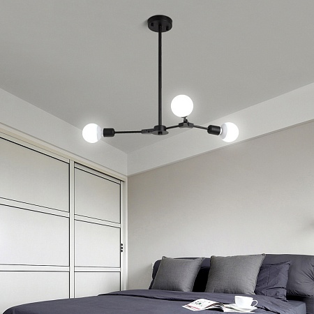 Люстра На Штанге Late D86 Black Imperiumloft 193582-26 - фото