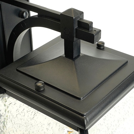 Светильник садово-парковый Feron PL741 на стену вниз  60W E27 230V, черный - фото