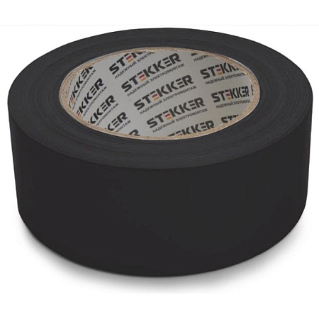 Армированная клейкая лента STEKKER INTP4-02148-40  0,21*48 мм, 40м, на тканевой основе, черный - фото