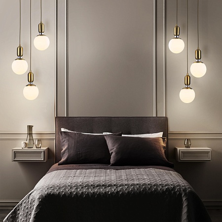 Подвесной акцентный светильник Eurosvet 50151/3 латунь - фото