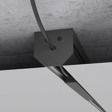 Slim Magnetic Шинопровод в натяжной потолок с декоративными вставками черный (2м) 85204/00 85204/00 Elektrostandard - фото