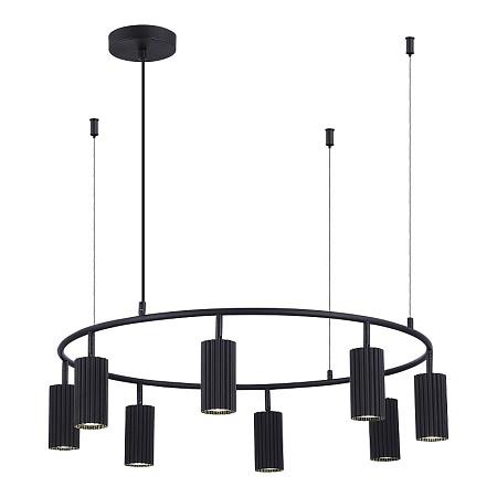 Светильник подвесной ST-Luce Черный/Черный GU10 8*5W 4000K SL1213.403.08 - фото