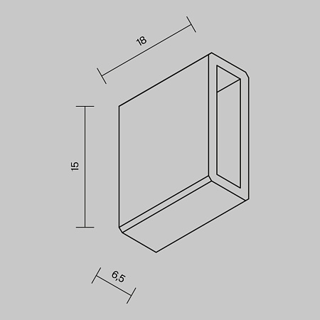 Трековая система Technical гибкая на стену чёрная 300x300x300 TS-Z-300-TR201-1-10W3K-M-B