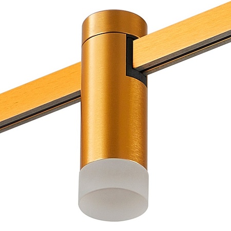 Магнитный трековый светильник FARM Золотистый LED 1*3W 3000K 93Lm Ra90 120 IP20 D29xH90 ST812.206.03 - фото