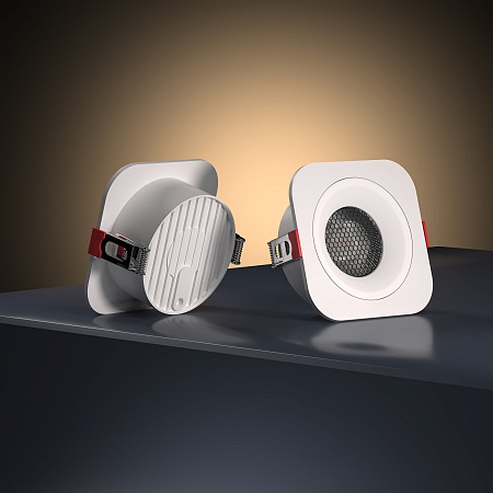 Светильник встраиваемый с антибликовой решеткой Tetro 10W 3000K белый IP44 15276/LED Elektrostandard - фото
