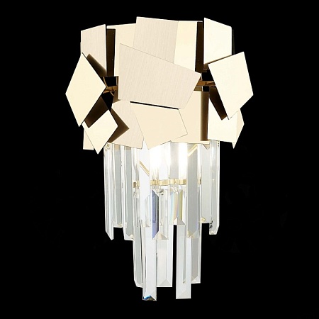 Бра ST-Luce Золотистый/Прозрачный, Золотистый E14 1*60W SL1232.201.01 - фото