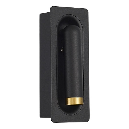 Светильник настенный ST-Luce черный/черный,латунь LED 1*3W 4000K SL6238.401.01 - фото