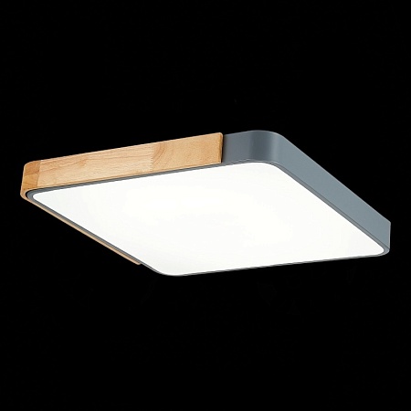 Светильник потолочный Серый, Светлое дерево/Белый LED 1*42W 3000K/4000K/6000K SLE201272-01 - фото