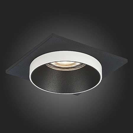 Св-к встр. Черный GU10 1*50W L92xW92xH38 220V Без ламп ST206.418.01 - фото