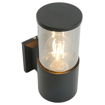 Светильник садово-парковый Feron DH1301, на стену вверх, E27 230V, черный - фото