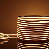 Светодиодный гибкий неон 220 В 9.6 Вт/м 120 Led/м 2835 IP67, односторонний теплый белый 3300 K, 50 м Гибкий неон 220V 9,6W 120Led 2835 IP67 односторонний теплый белый, 50 м Elektrostandard
