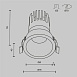 Встраиваемый светильник Technical DL118-15W-2.7K-B - фото
