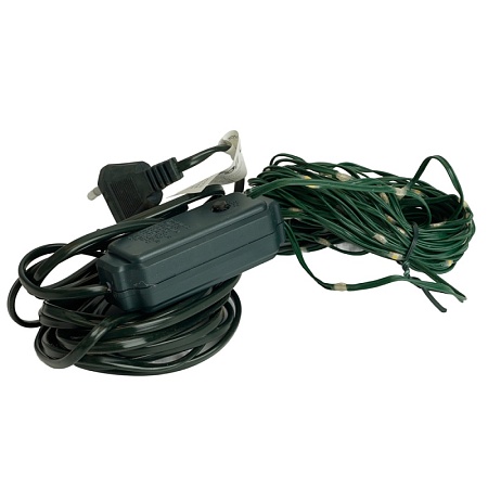 Светодиодная гирлянда Feron CL582 линейная Роса (на плоском проводе) 220V 2700K c питанием от сети - фото