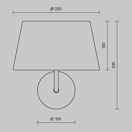 Настенный светильник (бра) Maytoni MOD360WL-01BS - фото