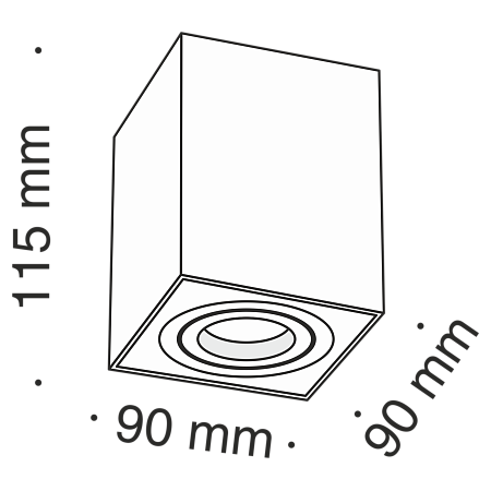 Потолочный светильник Technical C017CL-01S - фото