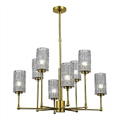 Люстра подвесная ST-Luce Латунь/Дымчатый E27 8*60W SL1240.303.08